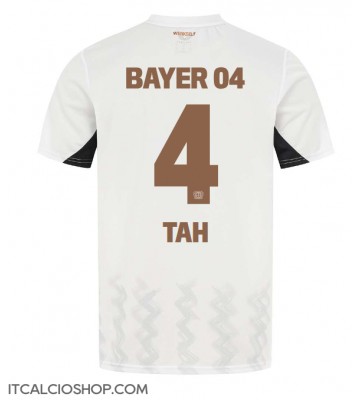 Bayer Leverkusen Jonathan Tah #4 Seconda Maglia 2024-25 Manica Corta